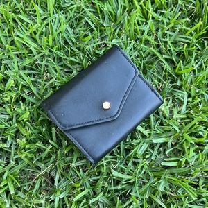 black pocket size wallet
